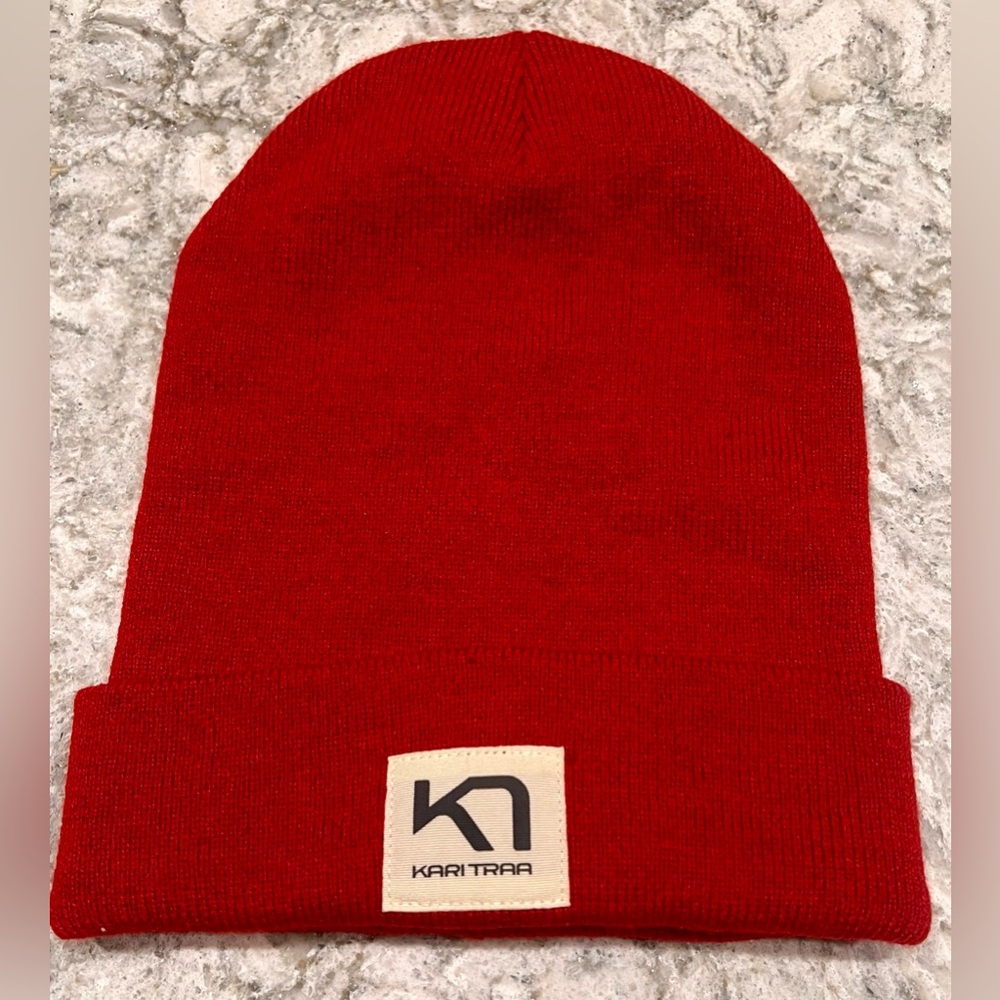 *NWOT* Kari Traa Women’s Rothe Beanie Hat in Heat Red (one size) - Picture 7 of 9